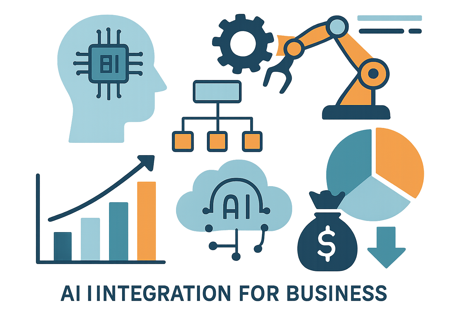 AI Integration for Business: Automate Operations & Cut Costs infographic